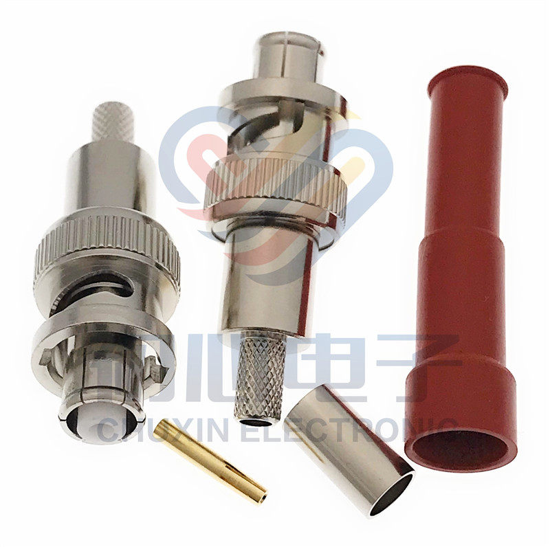 SHV高压5000VBNC接头BNC-J-3-4-5 MHV耐压5KV连接器 5千伏BNC公头