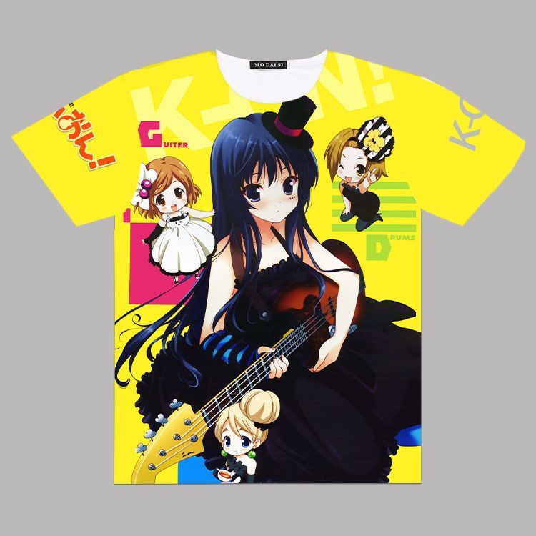 轻音少女 秋山澪 K-ON_ 动漫周边T恤学生痛衣cos衣服男女情侣服装