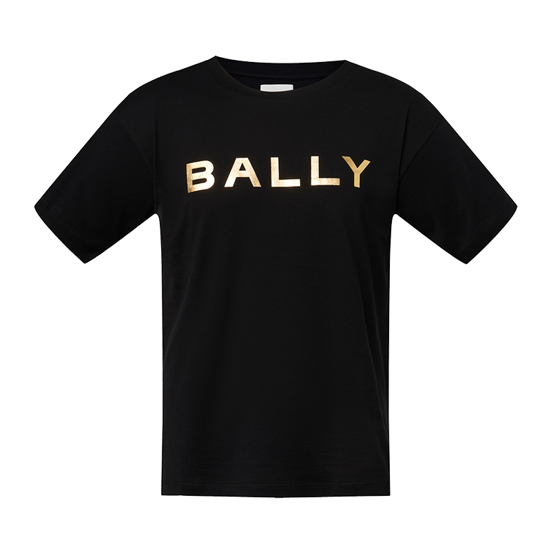 BALLY 巴利 男士金色logo标棉质短袖T恤 M5BAB74F