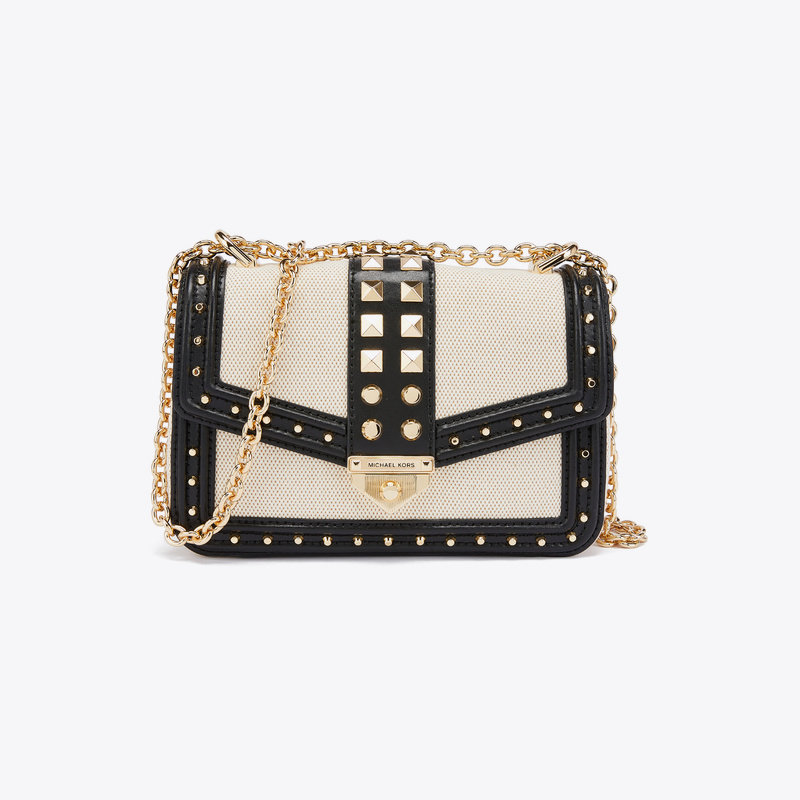 MICHAEL KORS 迈克·科尔斯 MK女包 女士链条配皮小号单肩包