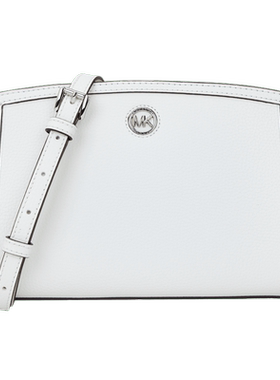 MICHAEL KORS 迈克·科尔斯MK女士CHANTAL系列牛皮单肩白色斜挎包