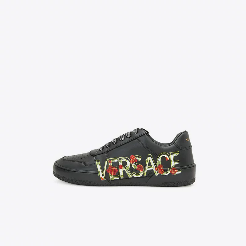 versace мужские черные дышащие модные повседневные спортивные туфли