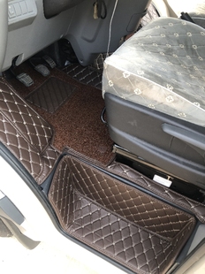 福田图雅诺脚垫前排汽车全包围耐磨无味大通V80双层9专用皮革丝圈