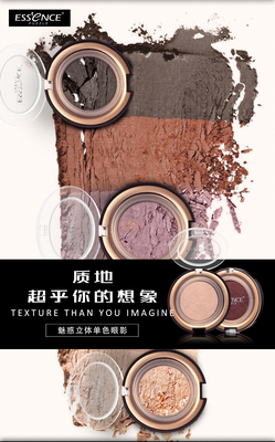 素色之谜ESSENCE大地色眼影盘 烟熏裸妆珠光哑光眼影彩妆盒 上色