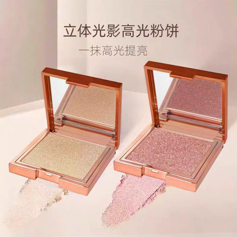 正品3CE Eunhye House立体光影高光粉饼专柜款提亮修容珠光闪粉