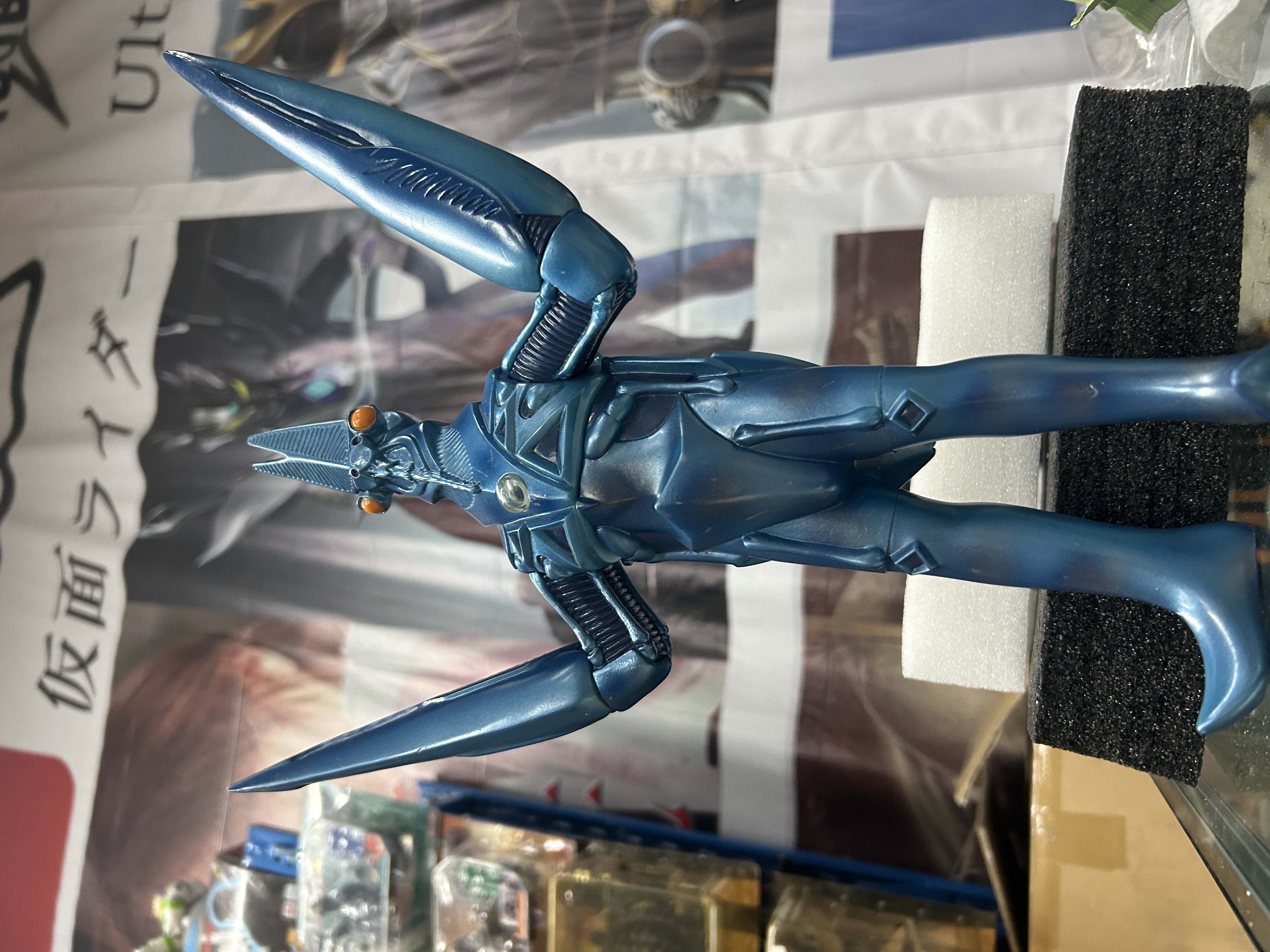 日版，震动发声，帕瓦特奥特曼精神力巴尔坦星人30厘米景品大胶