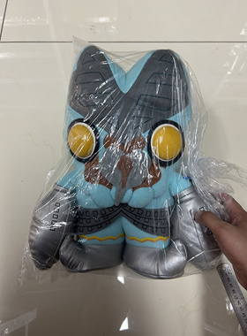 大型毛绒人偶，大头Q版巴尔坦星人奥特曼，全新带卡，垂手闭钳版