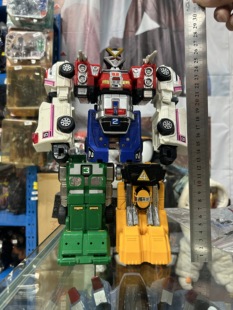 日版正版,超级激走战队VRV,车连者DX变形合体机器人,绝版品