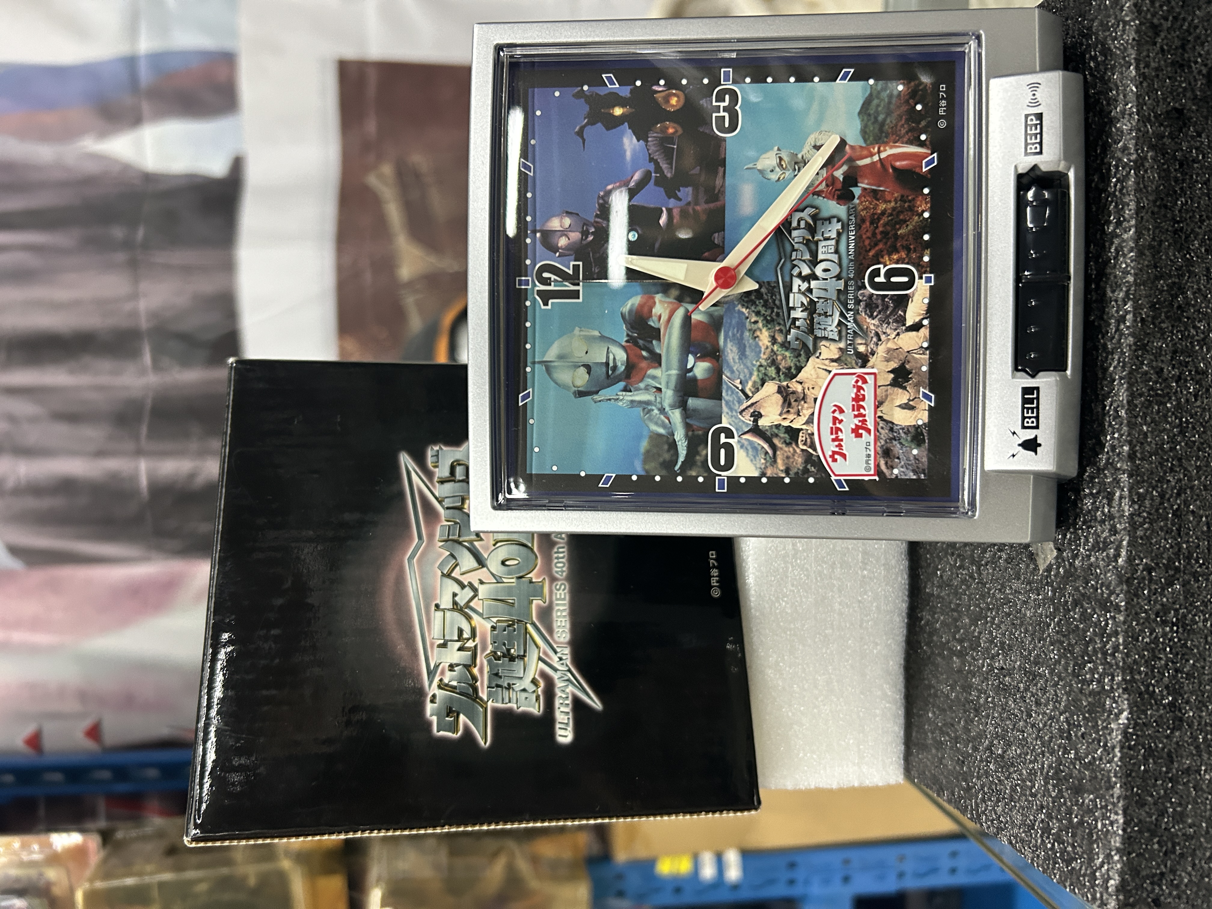 日版正版，初代赛文奥特曼诞生40周年纪念限定，定时功能钟表闹钟