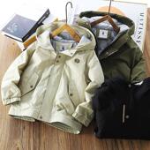 男童棉服外套冬装 儿童加厚夹棉棉衣中大童连帽保暖上衣潮 2025新款