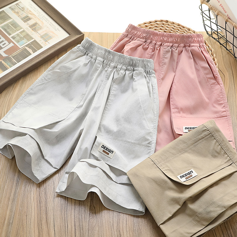 男童短裤夏季薄款2026新款扎染儿童工装五分裤中大童潮酷休闲裤子