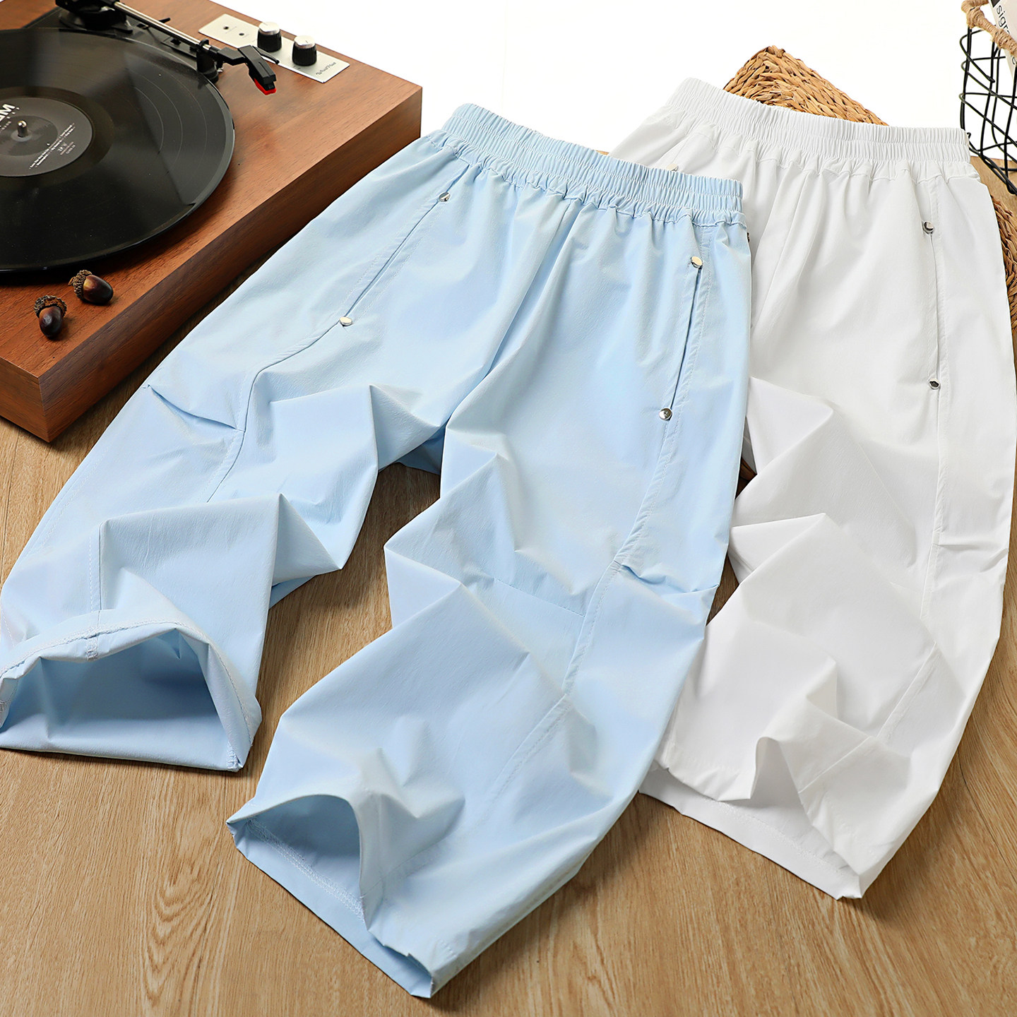 男童裤子薄款夏季2026新款儿童帅气凉感速干裤中大童透气运动长裤