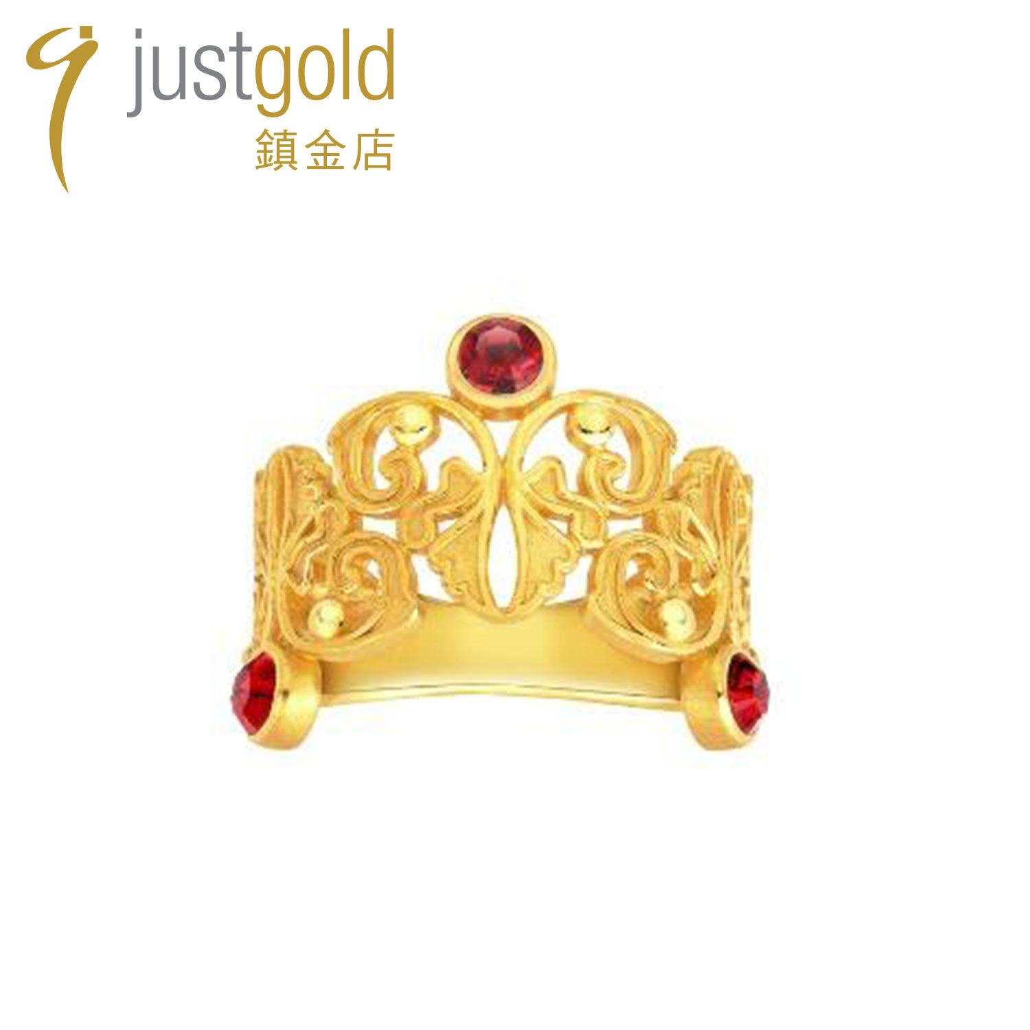 justgold镇金店浪漫舞曲戒指