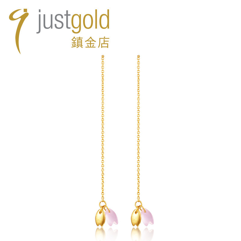 镇金店黄金耳饰耳线三期免息