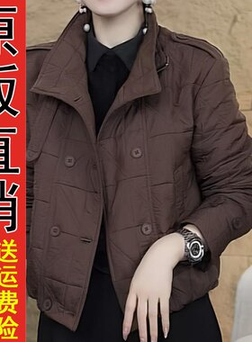 原版2025冬季棉服设计感百搭时尚休闲棉衣外套女中老年减龄