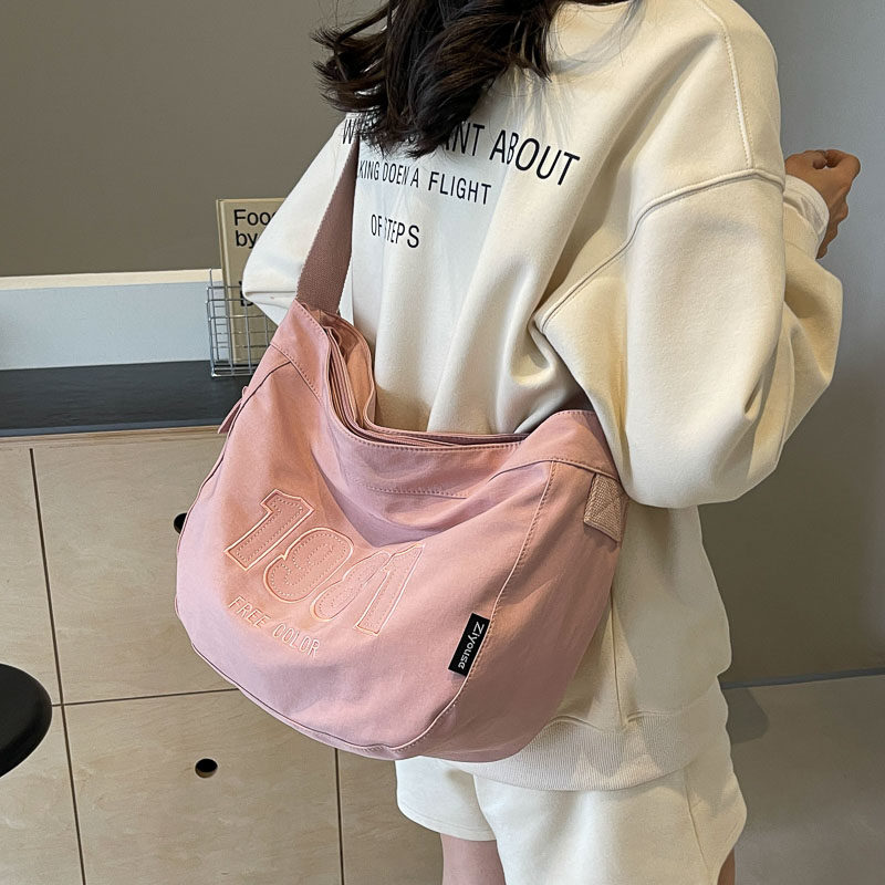 帆布包新款时尚大容量单肩包森系少女粉斜挎包女大学生书包通勤包,箱包皮具/热销女包/男包,时尚帆布包,淘宝优惠券,粉丝福利购,淘宝优惠卷
