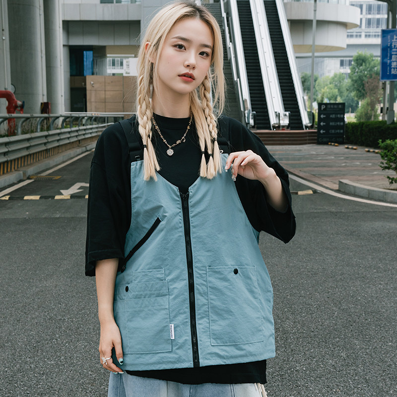 工装美式复古多功能多口袋尼龙马甲背心户外机能两用挎包外套,箱包皮具/热销女包/男包,通用款女包,淘宝优惠券,粉丝福利购,淘宝优惠卷