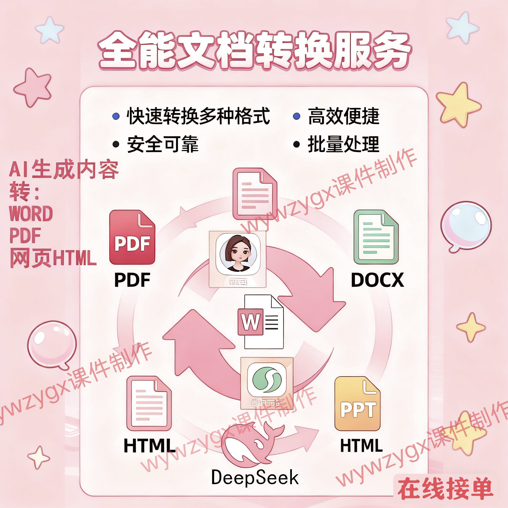 文档转换服务数学公式豆包AI生代金券/提货券