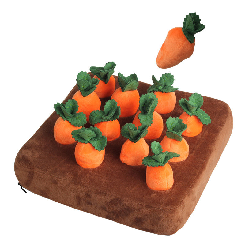 dog toys snuffle mat for pet plush carrot toy mat innovative