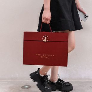 盒礼盒中秋送礼空子冰皮流心礼品硬高档级6粒2025新8 现货月饼包装