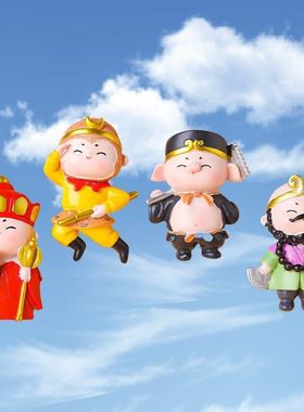 西游记冰箱贴磁吸唐僧师徒四人黑悟空国潮唐仕女冰箱磁贴景区热卖