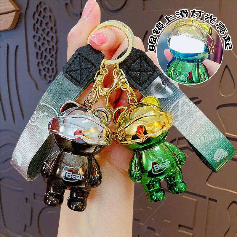 卡通炫酷发光渐变电镀机械熊钥匙扣创意包包挂件钥匙链小礼品,节庆用品/礼品,钥匙扣,淘宝优惠券,粉丝福利购,淘宝优惠卷