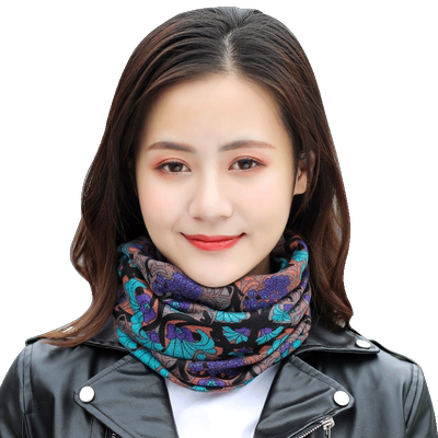 冬季保暖护颈套套头两用面罩围巾