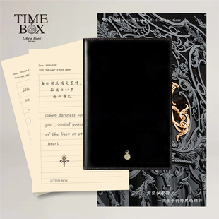 优选TIMEBOX精品意大利水波纹牛皮商务笔记本子办公记事会议记录