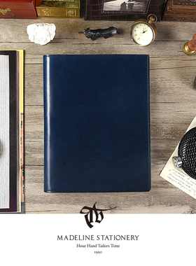 TIMEBOX精品LIKE A BOOK系列意大利手工擦色牛皮商务经理夹多功能可撕页上下翻便签A4A5本顺丰包邮