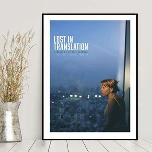 迷失东京海报装饰画客厅沙发背景墙卧室壁画斯嘉丽约翰逊电影挂画