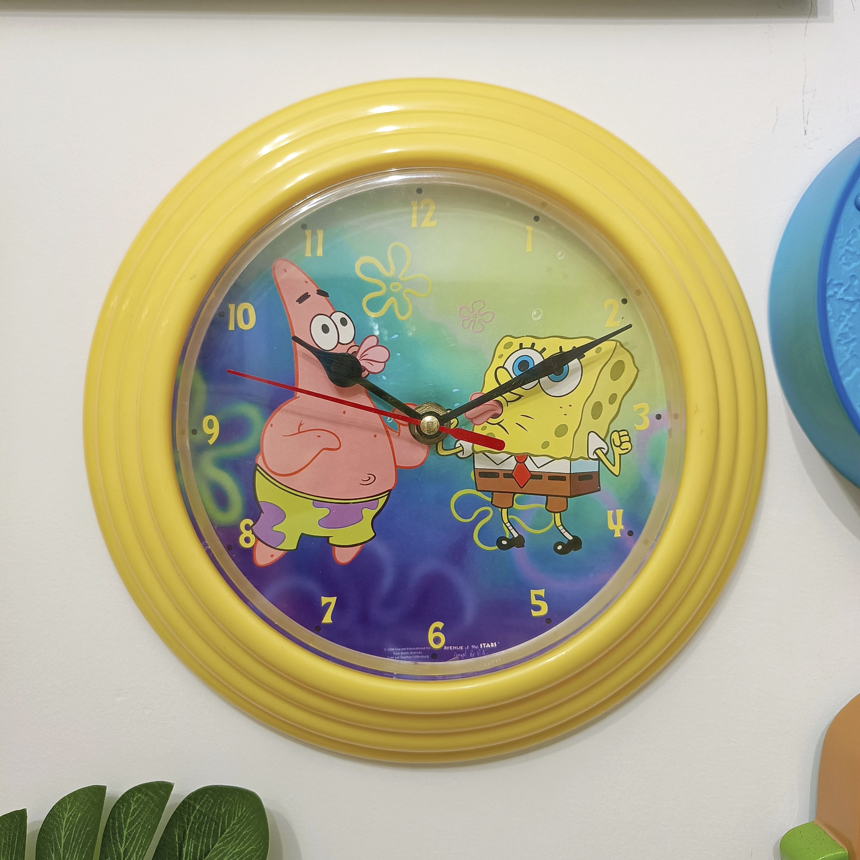 正版老货海绵宝宝可爱卡通动漫挂钟家居装饰周边