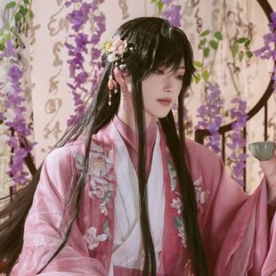 原创汉服上酒解雨臣cos重工全套刺绣大袖 古风 盗墓笔记小花套装