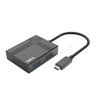 ThinkPad联想 Type-C扩展坞 USB3.0分线器 HDMI转接头 USB-C转换器 笔记本拓展坞 PD快充 金属材质 LC05