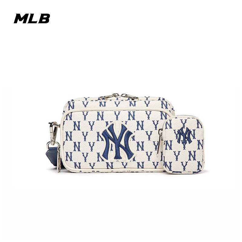 MLB男女斜挎包复古老花单肩包运动休闲背包3ACRS012N