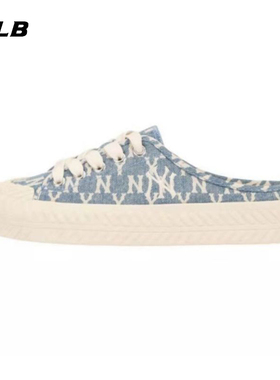 MLB美职棒老花半拖深蓝牛仔浅蓝牛仔32SHSD111-50