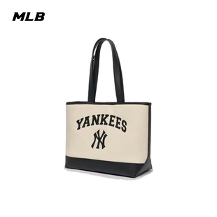 MLB包包男女情侣休闲大容量手提托特包通勤包学院3AORL103N