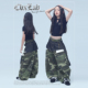 迷彩拼接牛仔布腰头嘻哈长裤 CBXLAB儿童街舞潮牌 混搭风 JAZZ潮