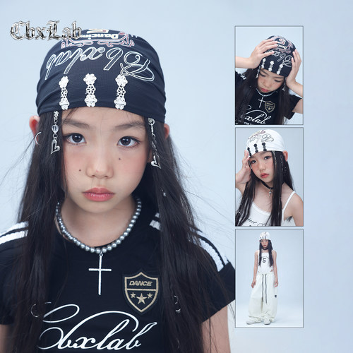 CBXLAB儿童街舞潮牌【万能百变腰搭】露脐抹胸潮酷头巾欧美jazz潮