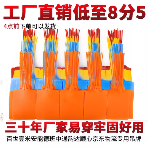 物流吊牌挂签一体式塑料防水