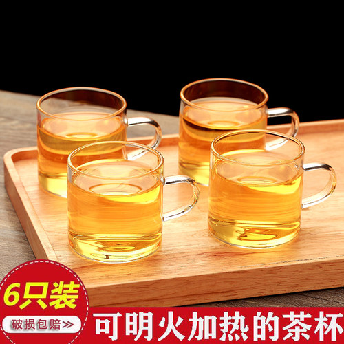 玻璃小茶杯耐高温单杯2-4-8-12