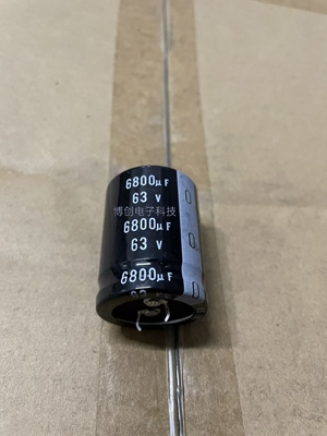 进口尼吉康 63V6800UF 音频音响功放滤波牛角电解电容30*40 25*50