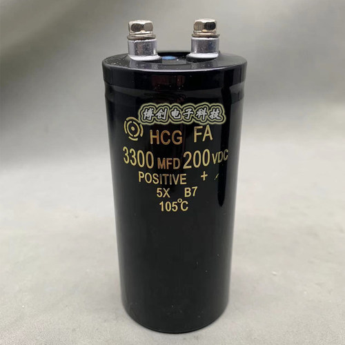 进口日立 200V 3300UF 螺丝脚 逆变器 250V3300UF 电解电容