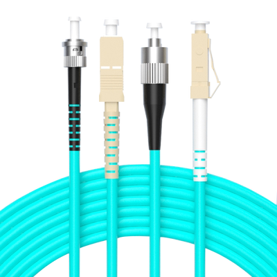 精连铠装光纤跳线万兆多模双芯