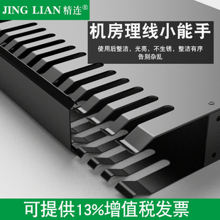 24口盒式 机柜走线器配线架放线架线槽标准机柜通用理线架 网络网线理线架藏线式