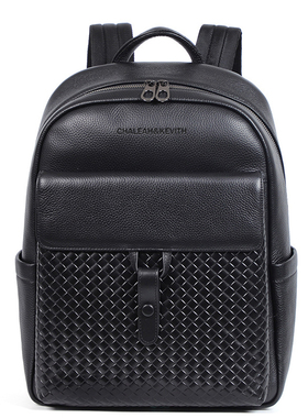 真皮男包时尚功能双肩包高端商务男士头层牛皮电脑背包 BV333