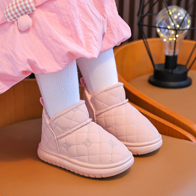 儿童雪地靴女童宝宝棉鞋加绒加厚保暖冬季新款防水防滑男童雪地鞋,童鞋/婴儿鞋/亲子鞋,雪地靴,淘宝优惠券,粉丝福利购,淘宝优惠卷