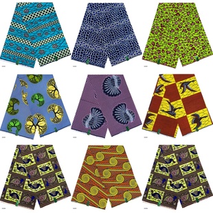 printed 新款 Wax 图案布料Ankara cotton 非洲蜡染印花面料时尚