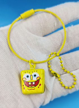 黄色宝宝铃铛钥匙扣挂件可爱卡通公仔包包挂饰情侣礼物饰品配件