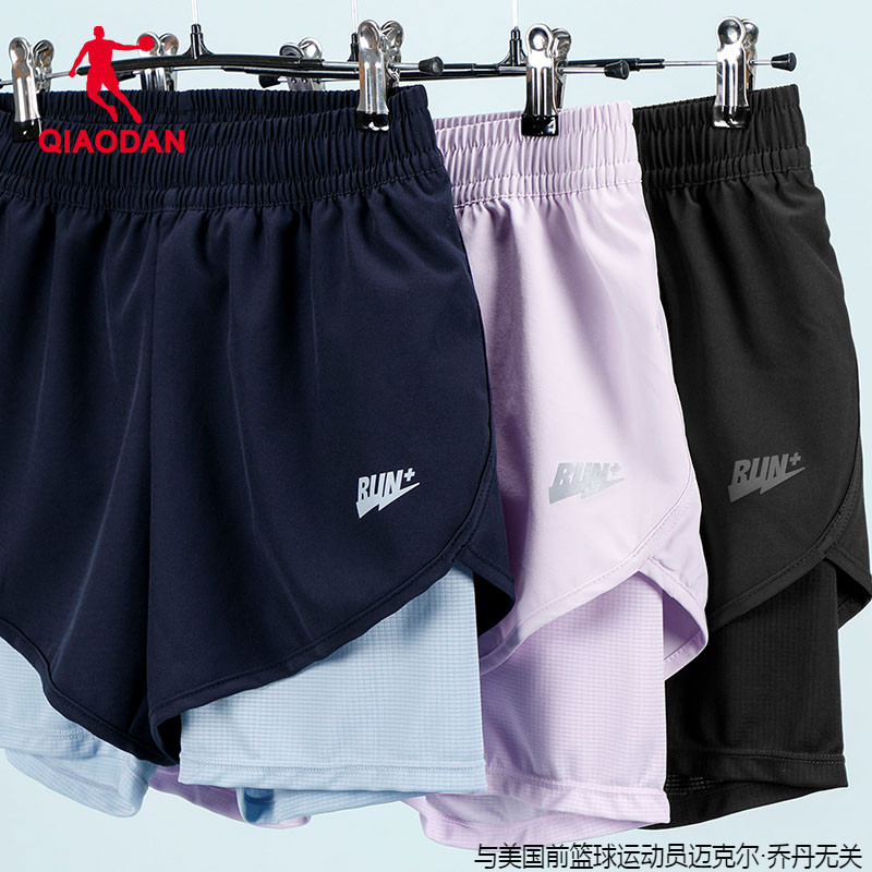 乔丹运动短裤女款2025春季新款正品专业马拉松跑步健身防走光短裤