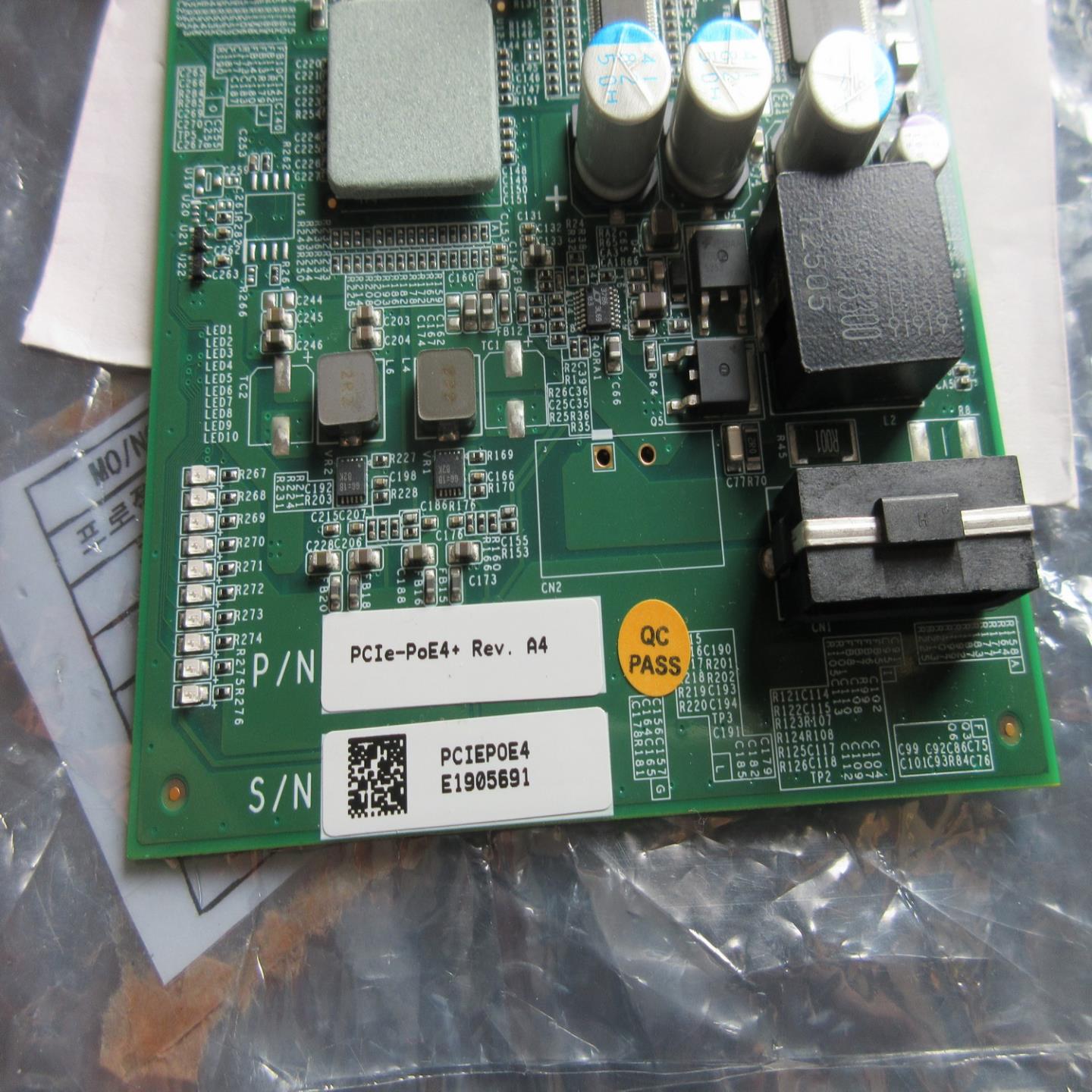 POE网卡 PCIe-PoE4+ RevA4 视频图像采集卡 PCIePoE4